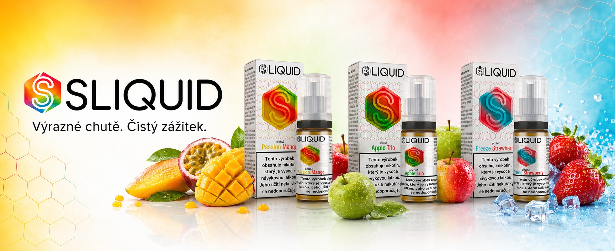 Ovocné e-liquidy SLIQUID s nikotinovou solí